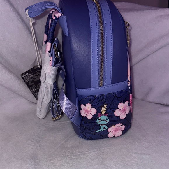 Loungefly Lilo and Stitch Blue Backpack - Picture 2 of 4